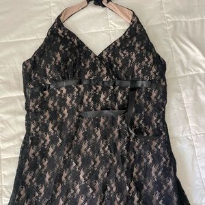 Vintage Black halter dress